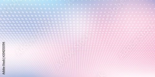 Abstract Pastel Gradient Background with Perspective Halftone Dot Pattern