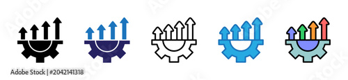 Foto Improvement Icon In Multiple Styles And Colors