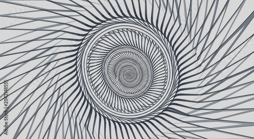 Hypnotic Spiral Vortex Abstract Design with Concentric Circles.