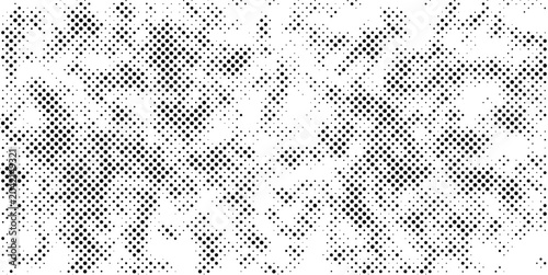 Foto Abstract Rough Halftone Grunge Texture Overlay Isolated on Transparent Backgroun