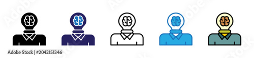 Foto Creativity Icon In Multiple Styles And Colors
