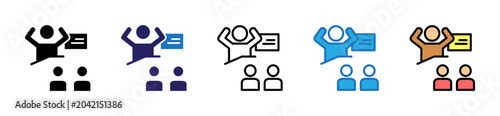 Photos Training Icon In Multiple Styles And Colors