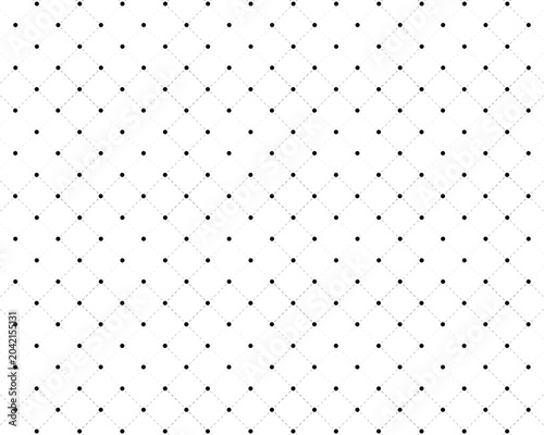 Seamless dot tulle fabric pattern background black