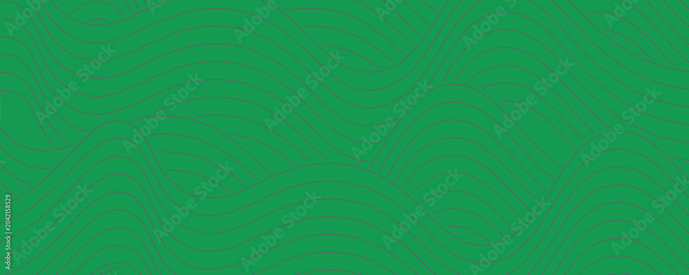 Fototapeta premium farm green banner, organic abstract background with fields. wavy green lines, natural organic products. ecology background. striped farmer green Pattern