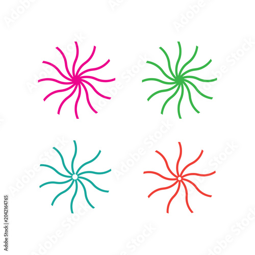 Swirl Line Elements Collection