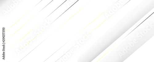 Abstract white and grey background with smooth, flowing wave shapes and dashed lines, creating a clean and modern layered design.