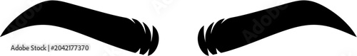 Foto Eyebrows Silhouette Vector Illustration