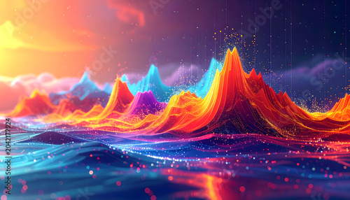 abstract fractal realms