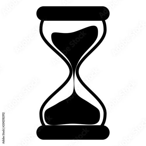 Hourglass icon. Sand glass symbol. Reload hourglass timer icon vector