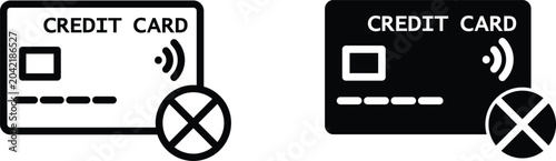 Картината върху платно Credit Card icon design template