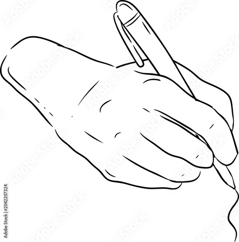 Hand Drawn Writing with Pen