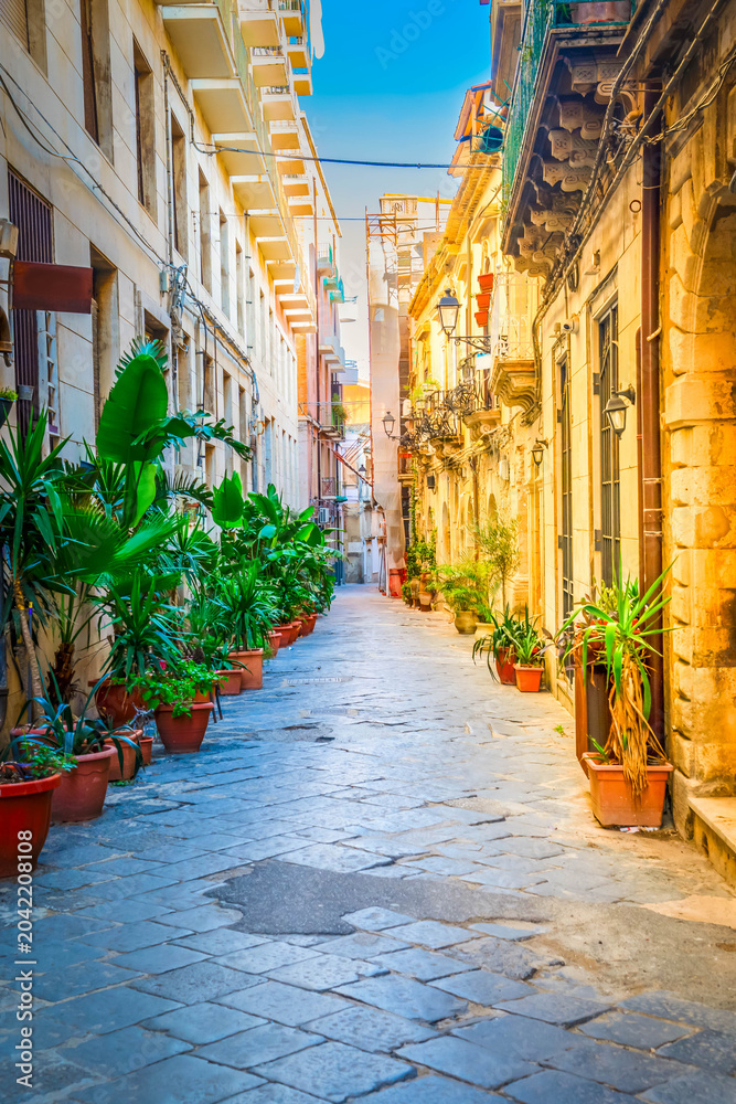 Obraz premium Syracuse old town, Sicily Italy