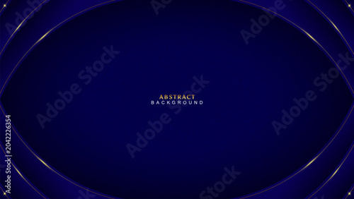 Dark blue background with luxurious sparkling gold lines