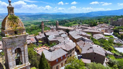 View of Montalcino, in the province of Siena,Tuscany, Italy
