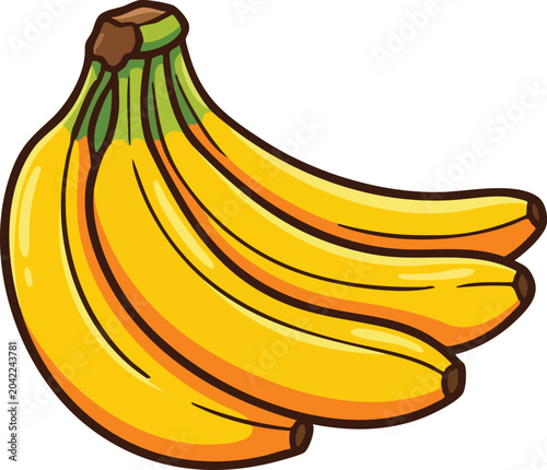 bananas isolated on white background