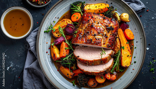 Farm Fresh Pork Roast with Onion and Parsnip Dutch Oven Meal