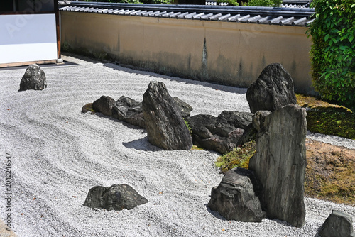 京都市紫野 大徳寺瑞峯院の枯山水庭園