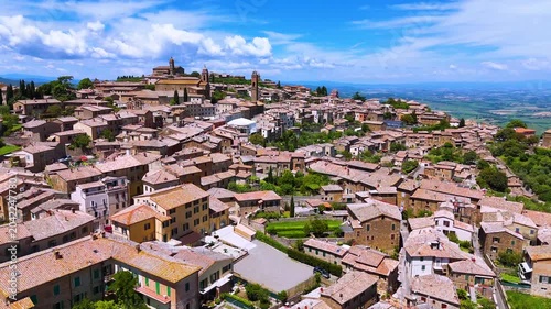 View of Montalcino, in the province of Siena,Tuscany, Italy
