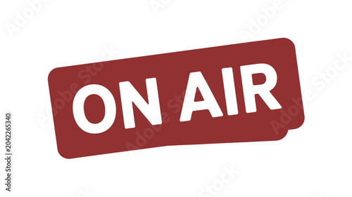 Foto on air sign flat icon onair broadcasting