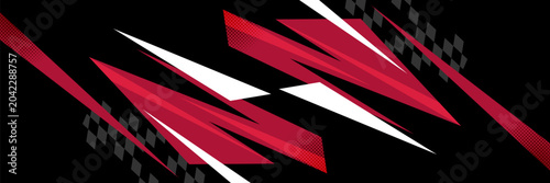 Ultrawide modern black and pink background featuring geometric abstract elements