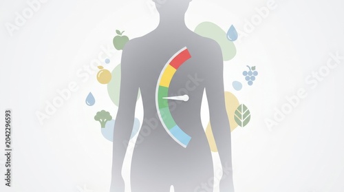 Understanding body wellness insights on nutrition and health digital graphics clean environment informative perspective