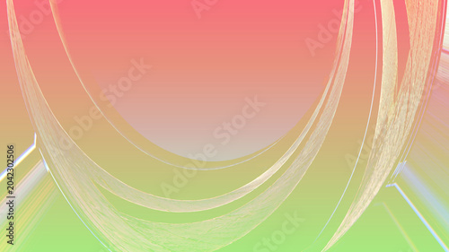 Schilderij op canvas Abstract background with rotating patterns in pastel shades of green, red, blue, and yellow, with plenty of space for text