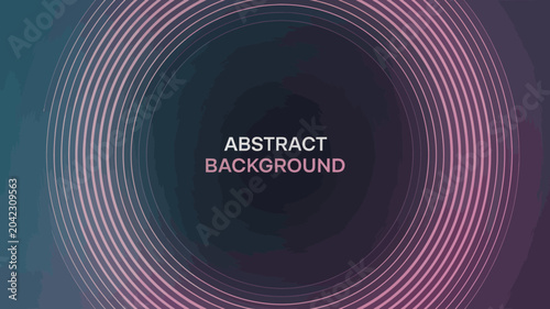 Foto concentric circles on gradient background abstract pattern design graphic art vi