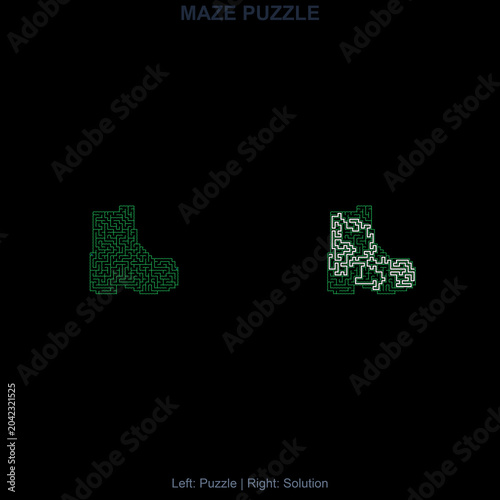 Maze for kids activity