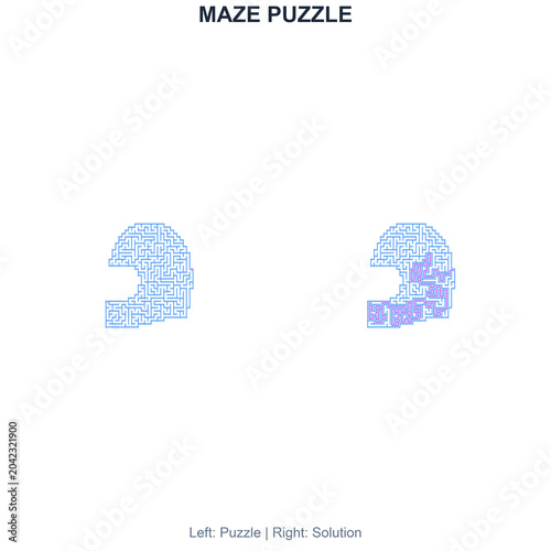Maze for kids activity