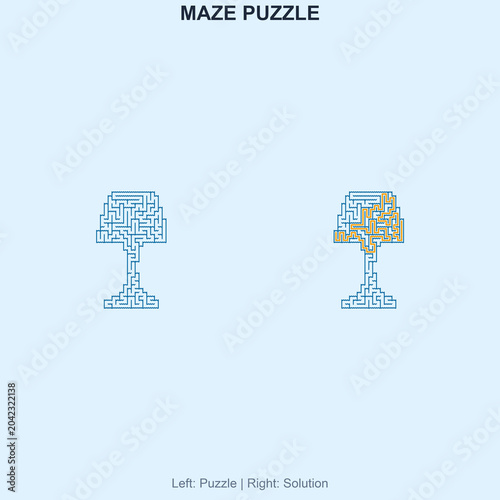 Maze for kids activity