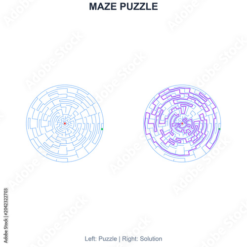 Maze for kids activity