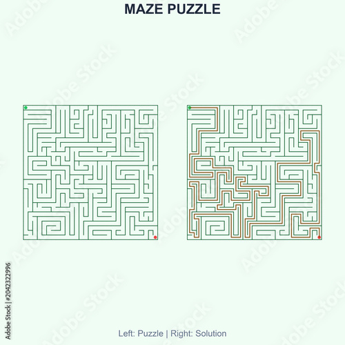 Maze for kids activity