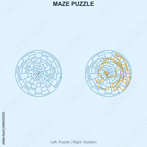 Maze for kids activity