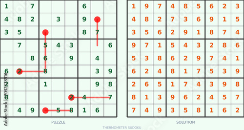 Bild auf Leinwand Sudoku puzzle grid