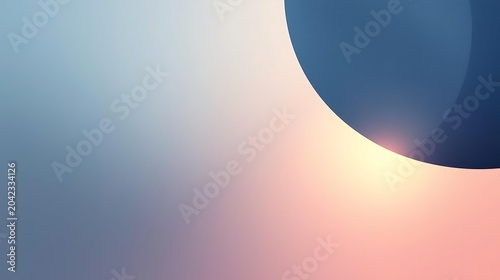 Abstract blue space background with light rays, sun, planets and stars in a cosmic night sky illustration of the universe