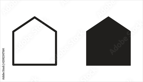 Quadro su tela Home icon set
