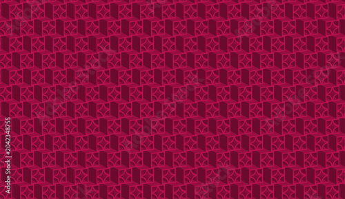 3D Isometric Cube Pattern with Star Detail