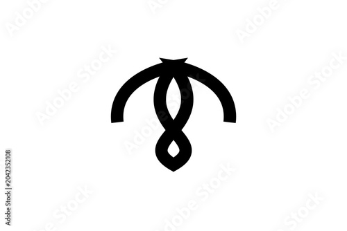 Abstract Infinity Loop Umbrella Logo Vector Celtic Knot Geometric Tech Corporate Brand Symbol Icon