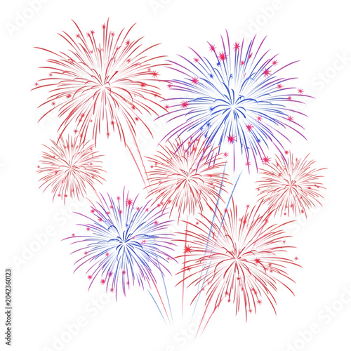 Abstract colorful vector lines explosion design isolated on white background