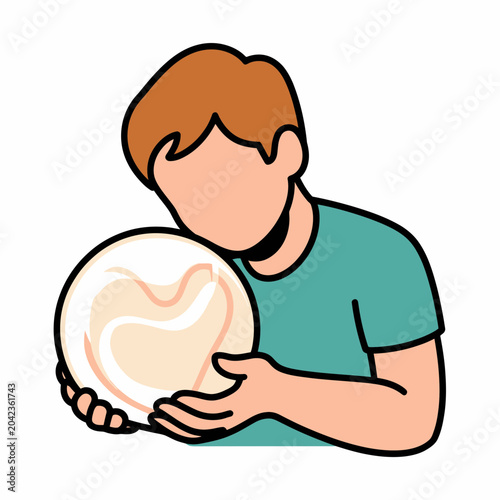 Man Holding Heart