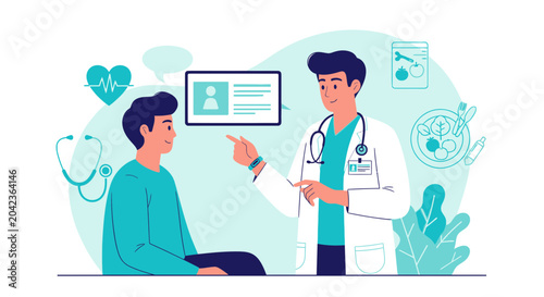 Medical Consultation Demonstrating Healthcare, Wellness, and Patient Communication for Better Health