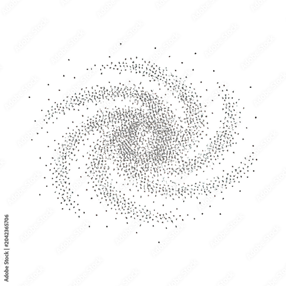 Obraz premium Spiral galaxy star pattern