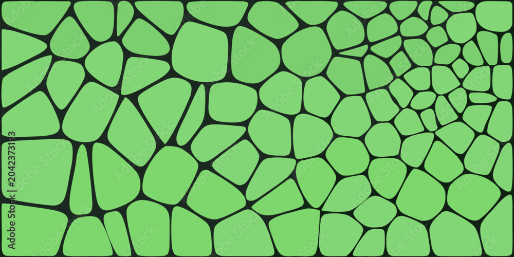 Obraz premium irregular green shapes pattern vector geometric abstract