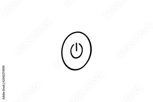 Foto Power Button Icon with Standby Symbol in a Circle