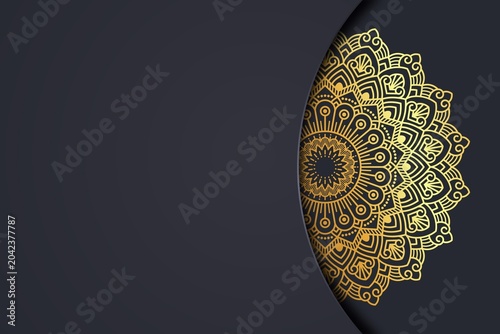 Photos Colorful mandala design with intricate floral patterns