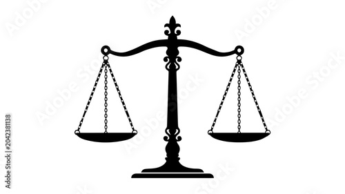 Obraz na płótnie Scales. Libra icon.