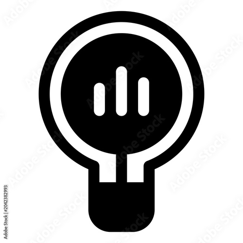 Insight icon for analytics, strategy and business