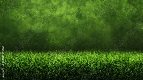 Vibrant green grass texture background featuring natural lawn patterns, designed as a seamless surface for football pitch fields, golf courses, and garden-themed design concepts.