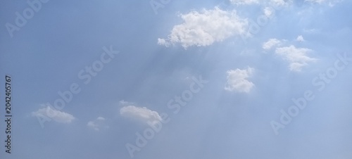 Photography blue sky with clouds