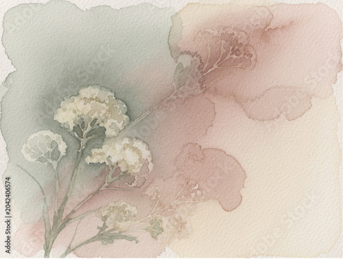 Abstract Watercolor - Soft Blooming Palette.